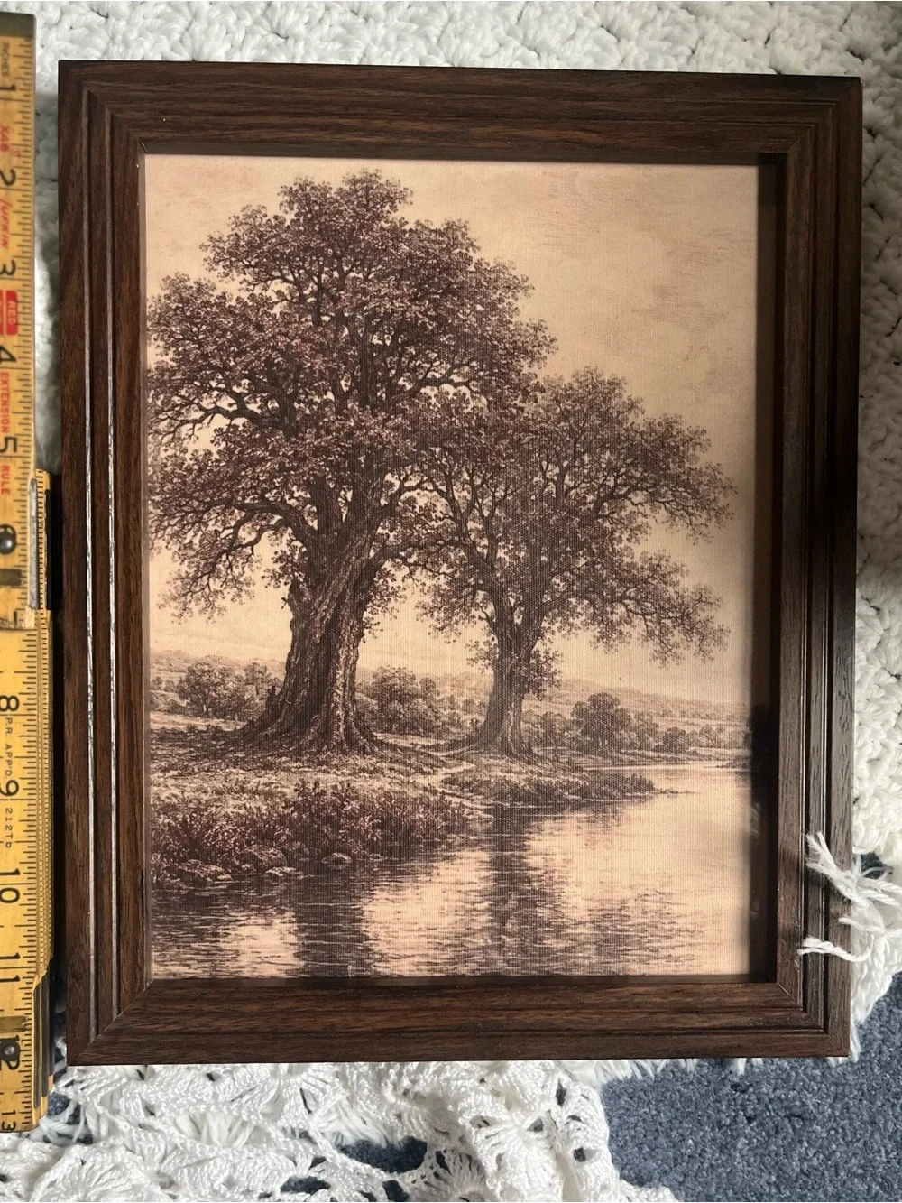 Rustic Brown Framed Landscape Wall Art - Home Accents
